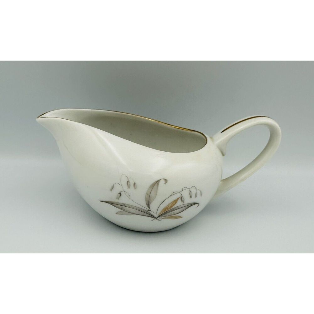 Kaysons Fine China Golden Rhapsody 1961 Japan Creamer White w/ Gold Trim Wheat